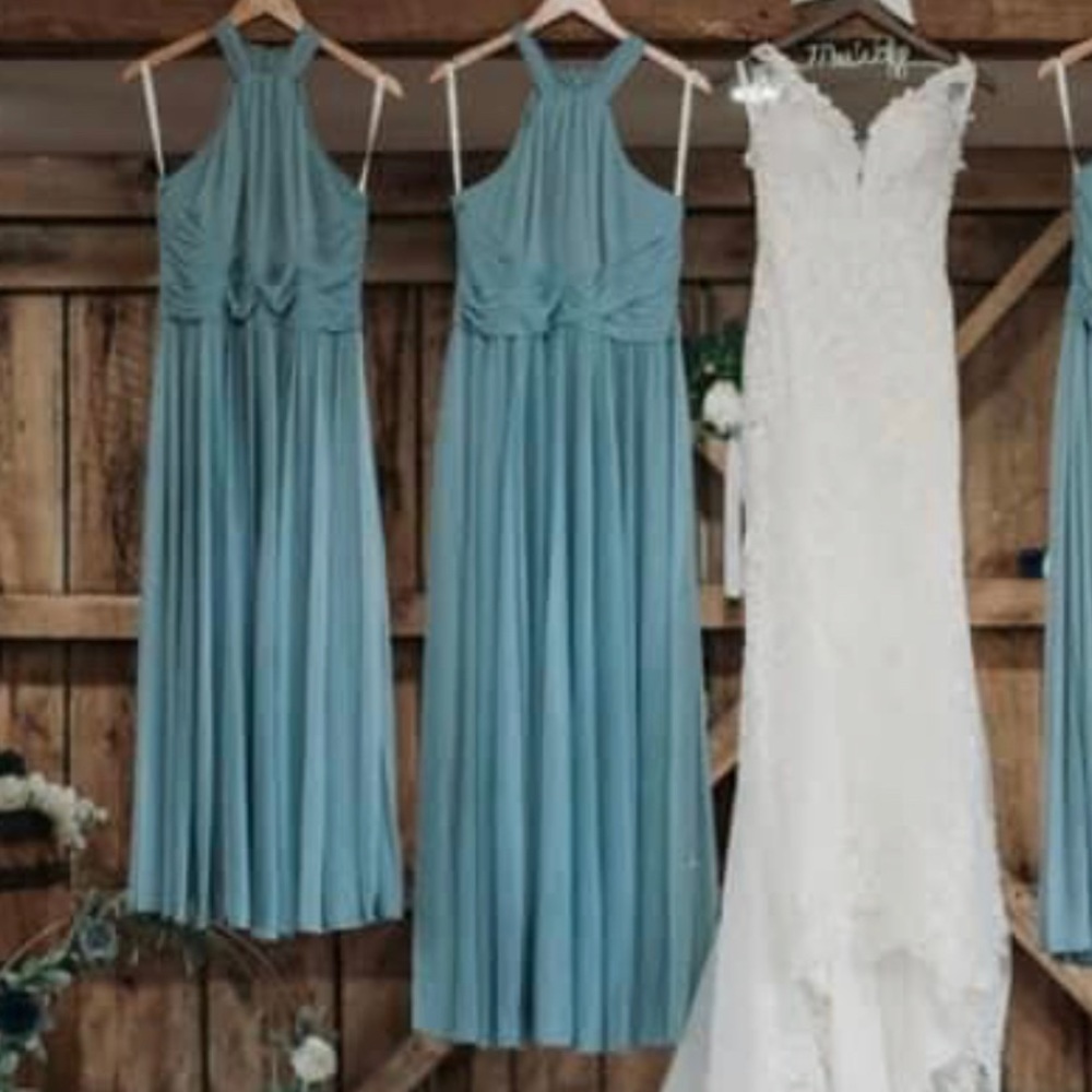 Size 12 David’s Bridal Bridesmaid Dress-worn once!